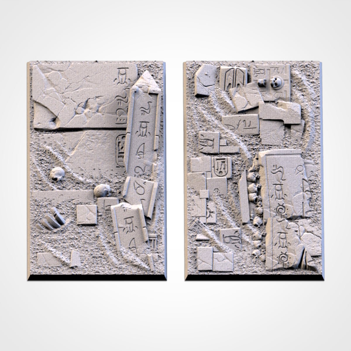 3D Printed Egyptian Square Bases