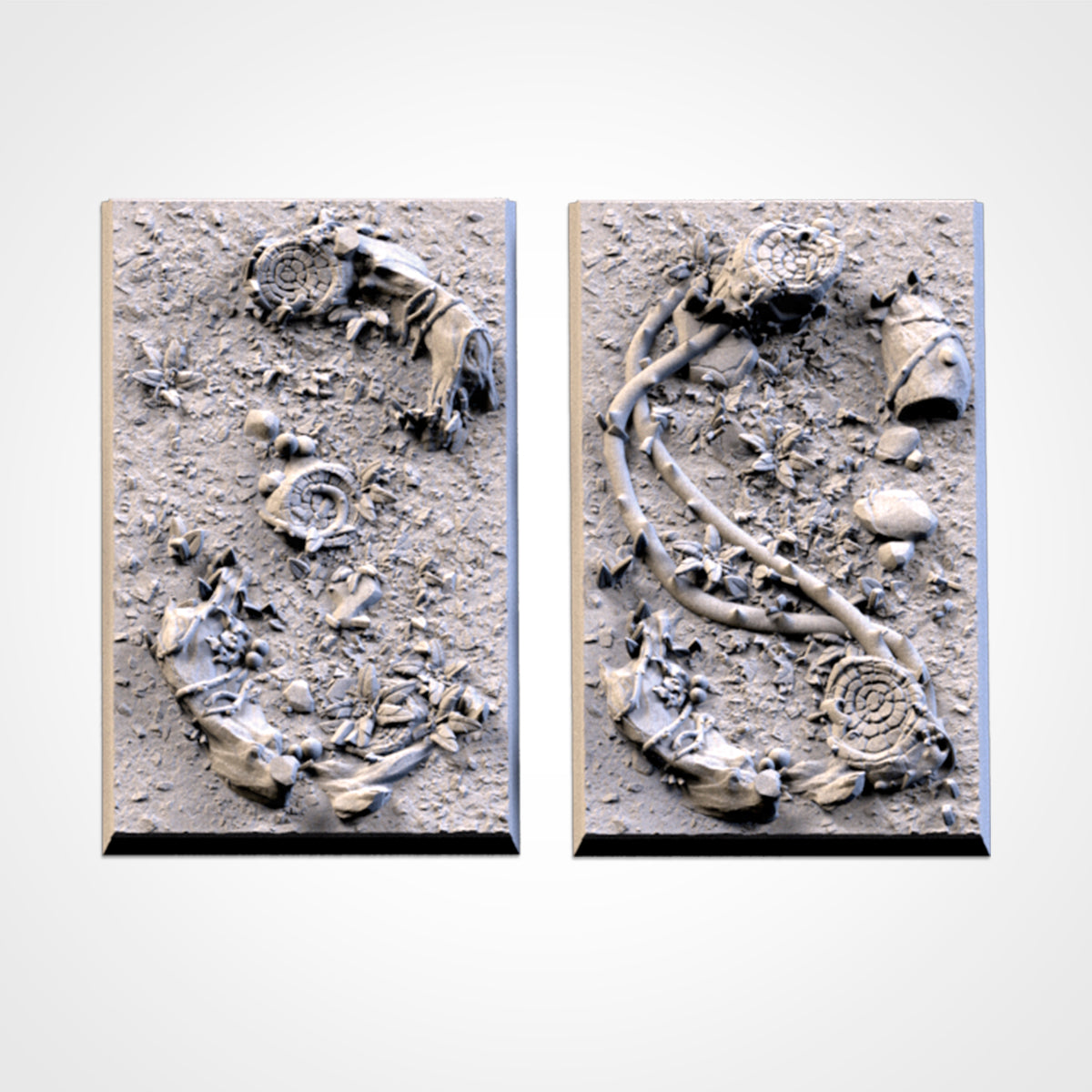 3D Printed Forest Square Bases