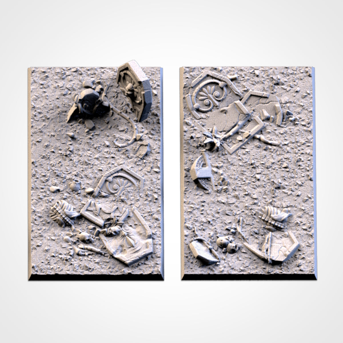 3D Printed Graveyard Square Bases