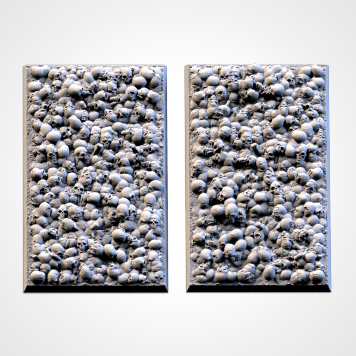3D Printed Skull Square Bases
