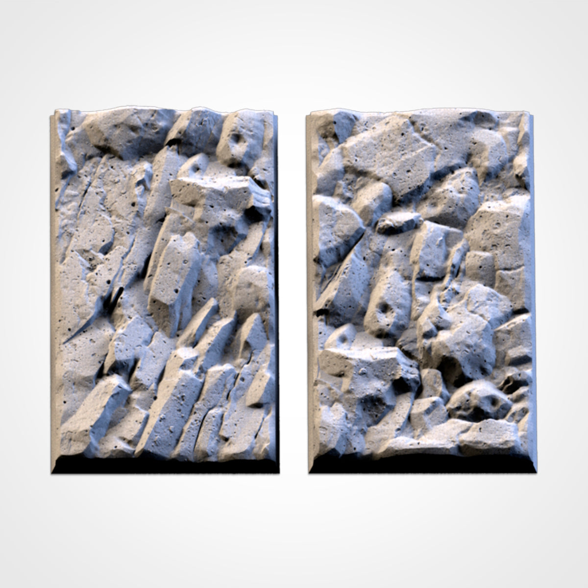 3D Printed Stony Square Bases