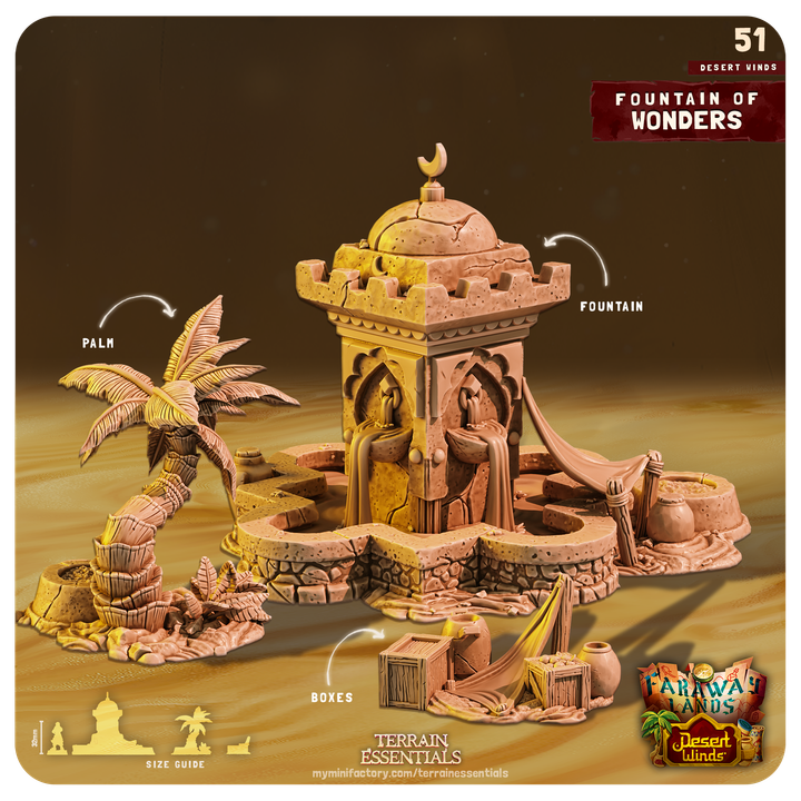 Terrain Essentials 051 - Desert Wilds: Fountain of Wonders