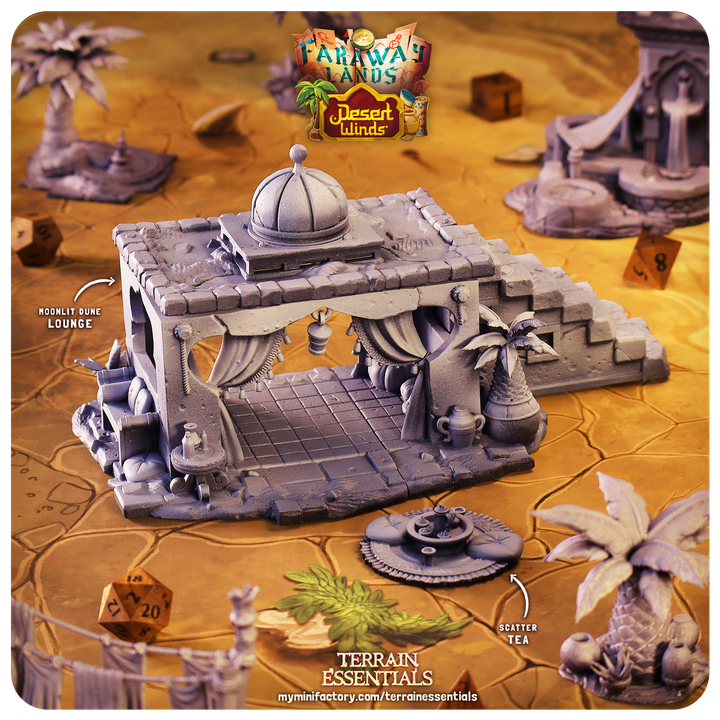 Terrain Essentials 049 - Desert Wilds: Moonlit Dune Lounge