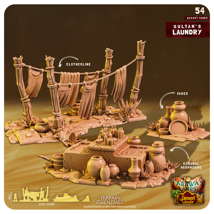 Terrain Essentials 054 - Desert Wilds: Sultans Laundry