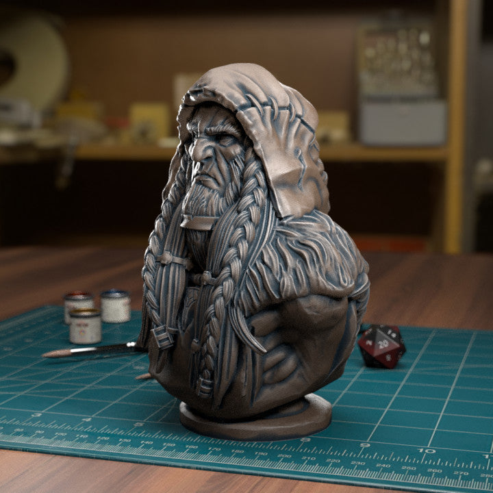 TytanTroll Miniatures: Druid Bust-Bust-Ashdown Gaming