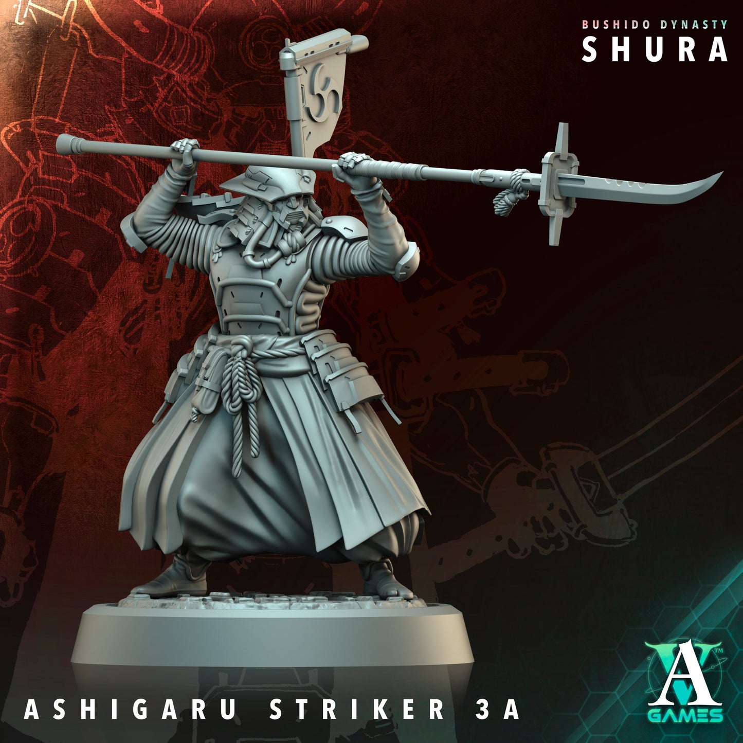 Archvillain Games - Bushido Dynasty: Shura - Ashigaru Striker
