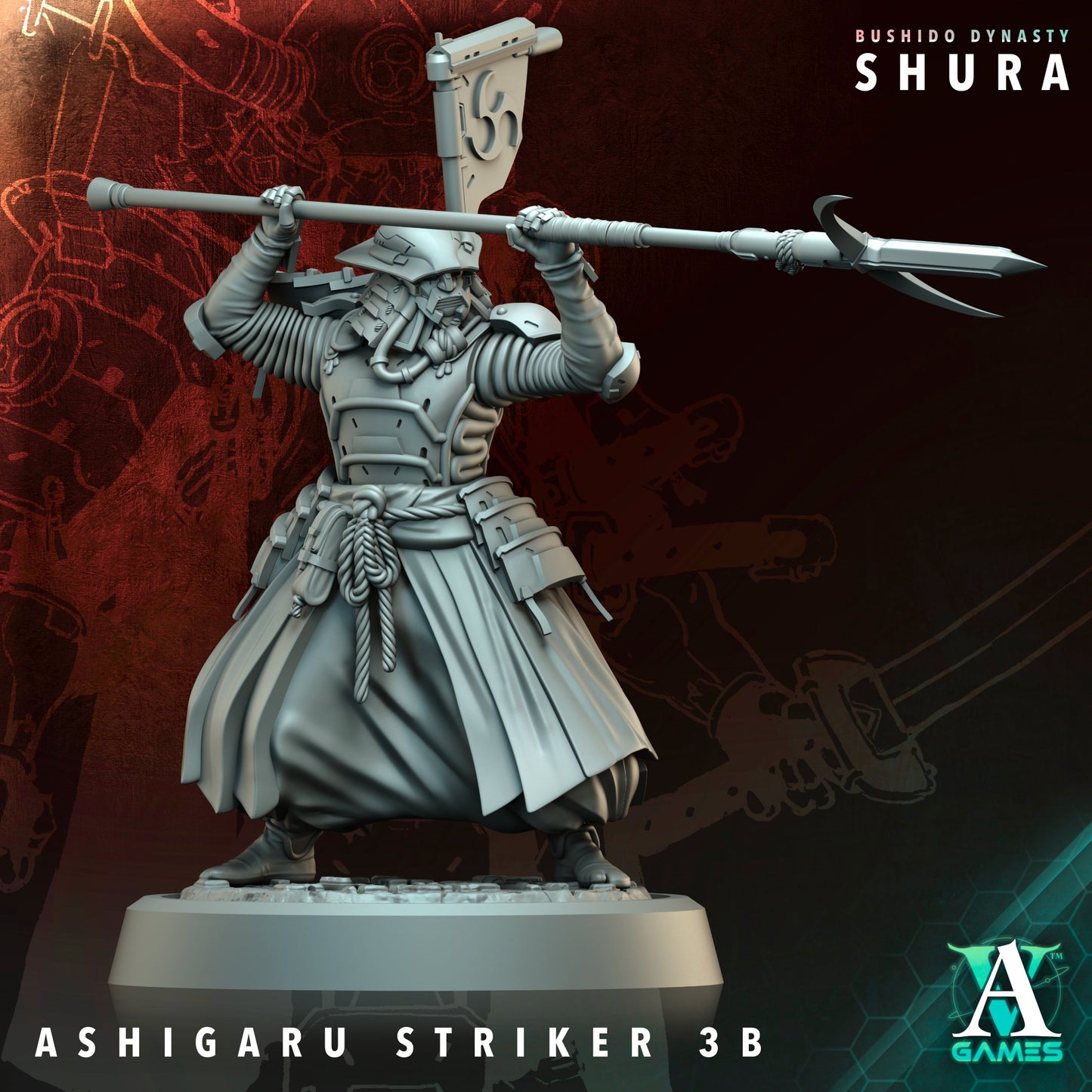 Archvillain Games - Bushido Dynasty: Shura - Ashigaru Striker