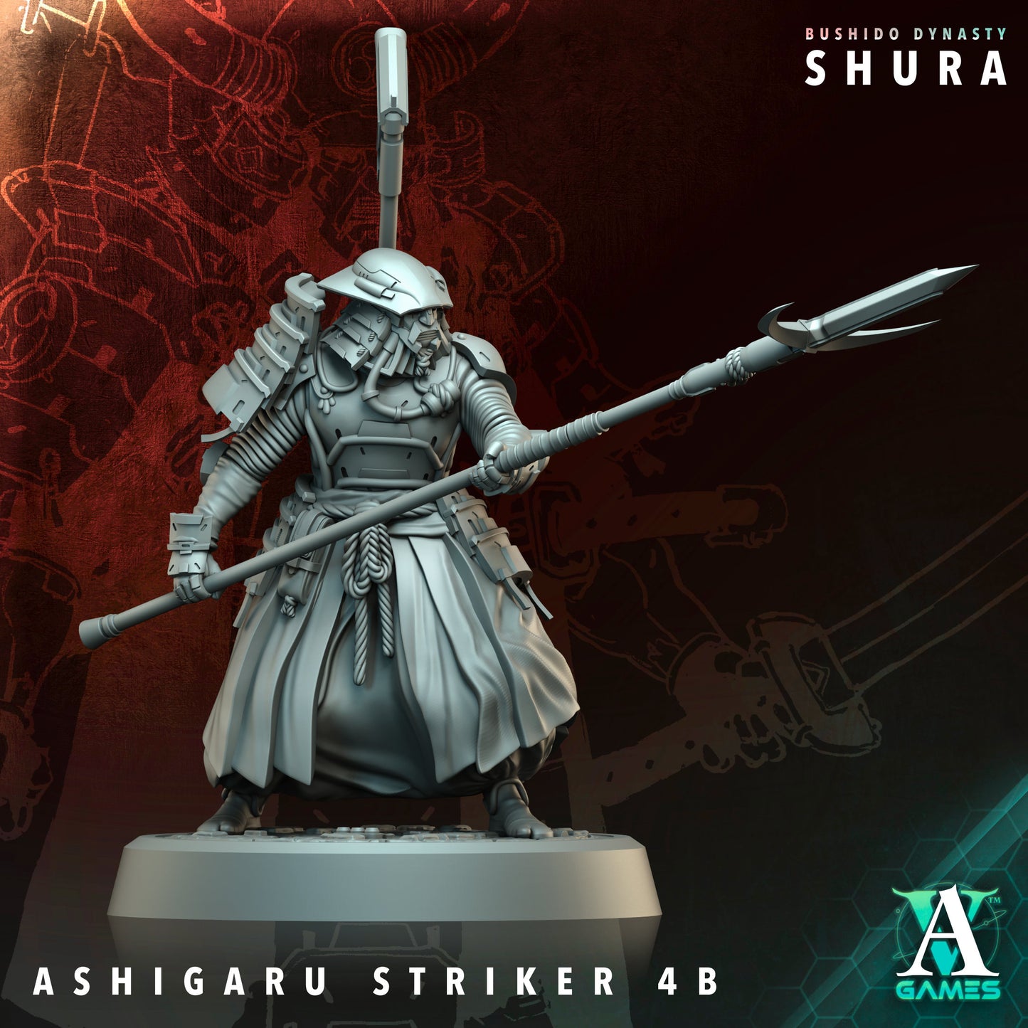 Archvillain Games - Bushido Dynasty: Shura - Ashigaru Striker