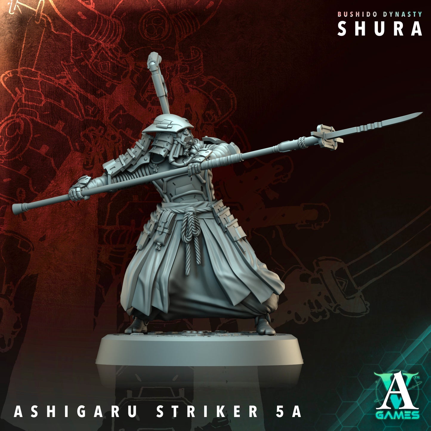 Archvillain Games - Bushido Dynasty: Shura - Ashigaru Striker