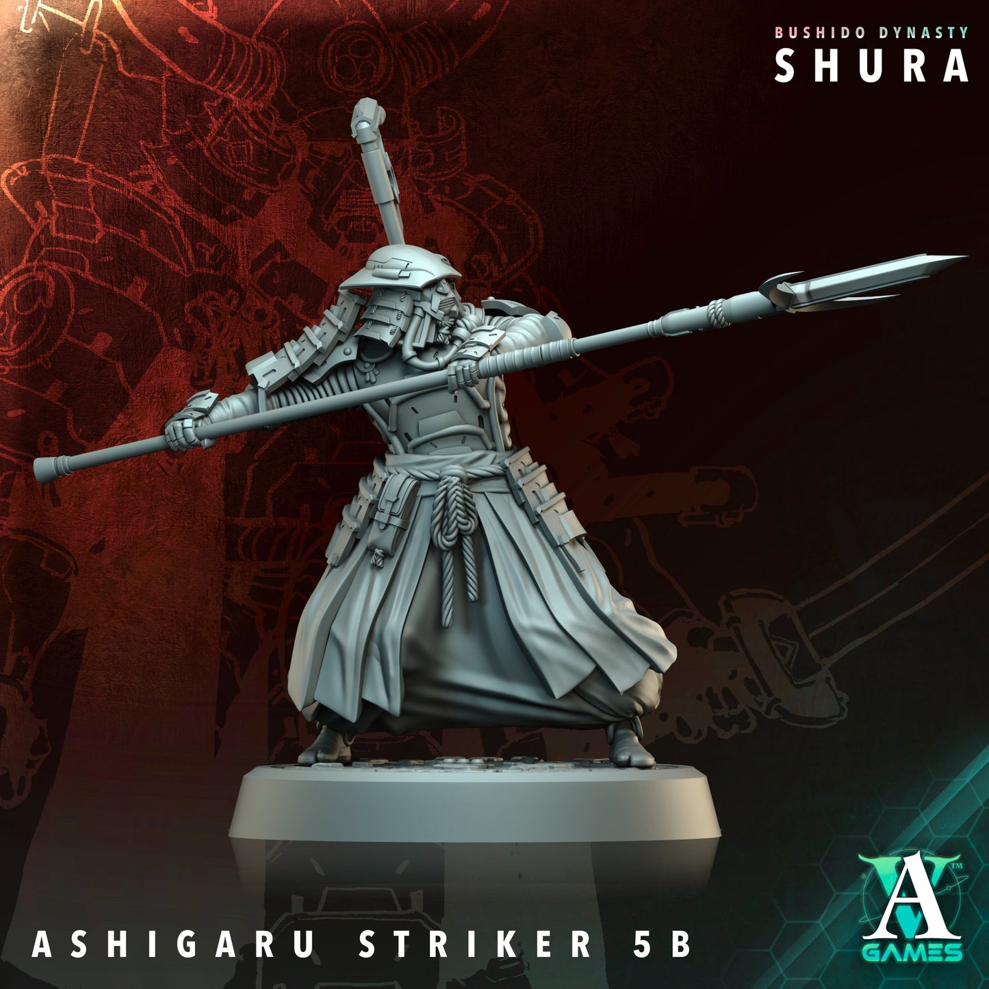 Archvillain Games - Bushido Dynasty: Shura - Ashigaru Striker