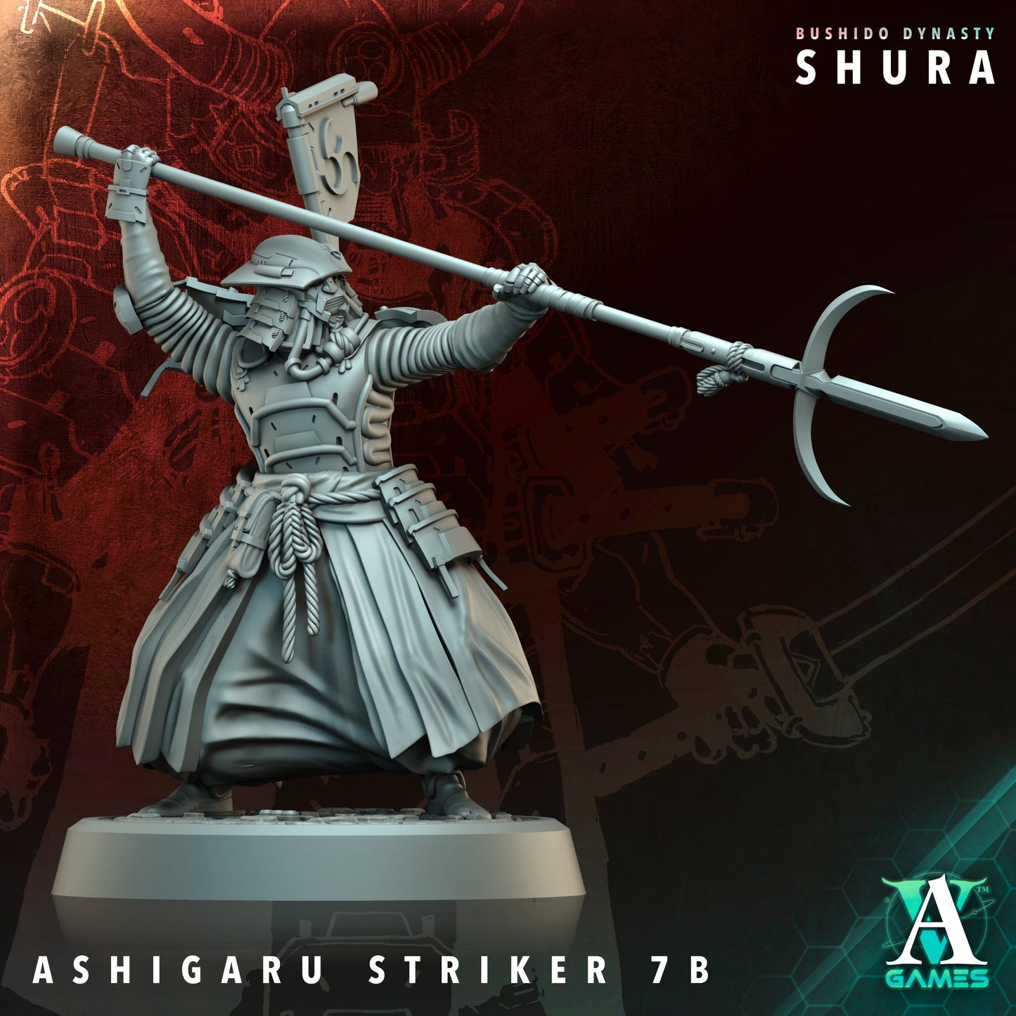 Archvillain Games - Bushido Dynasty: Shura - Ashigaru Striker