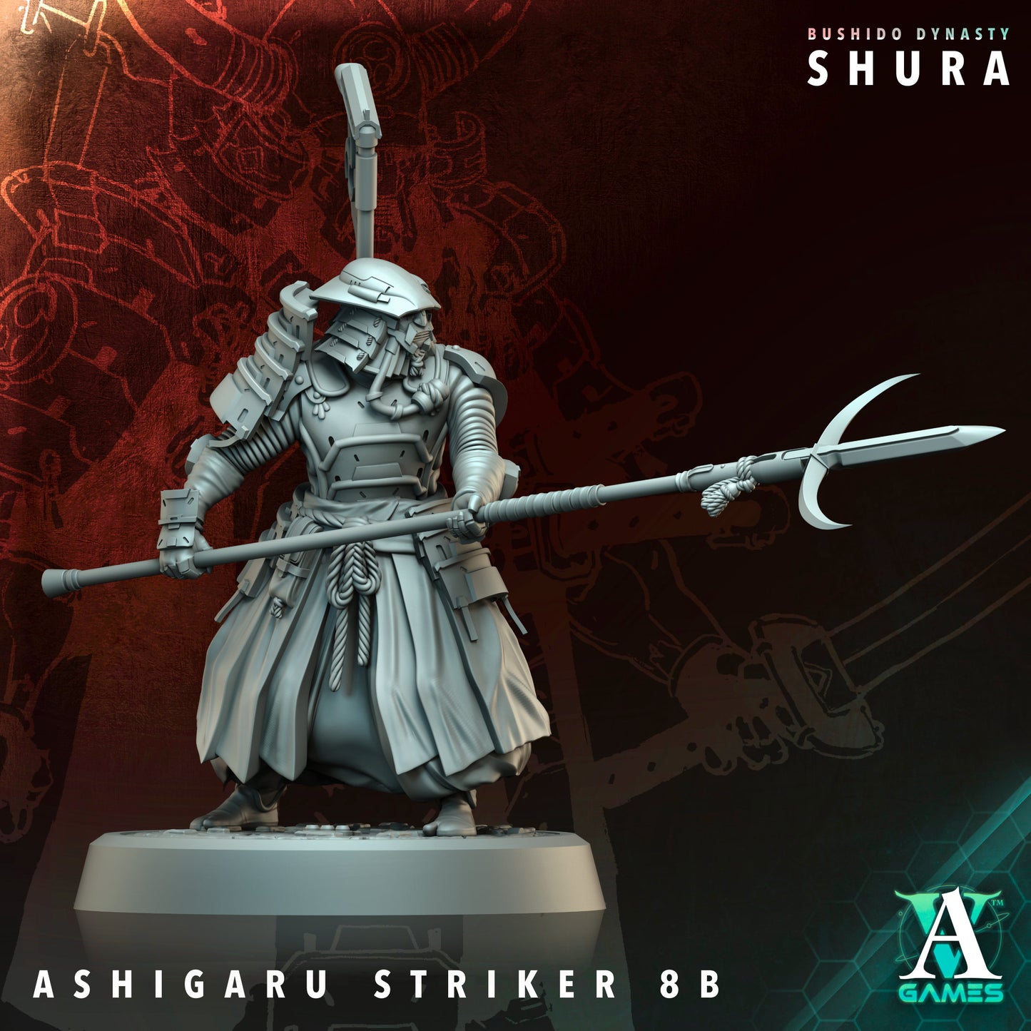 Archvillain Games - Bushido Dynasty: Shura - Ashigaru Striker