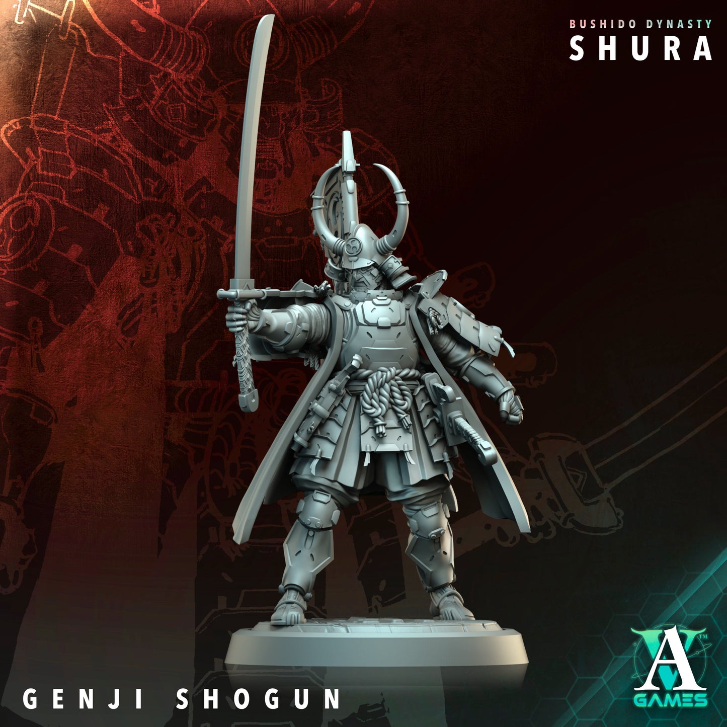 Archvillain Games - Bushido Dynasty: Shura - Genji Shogun