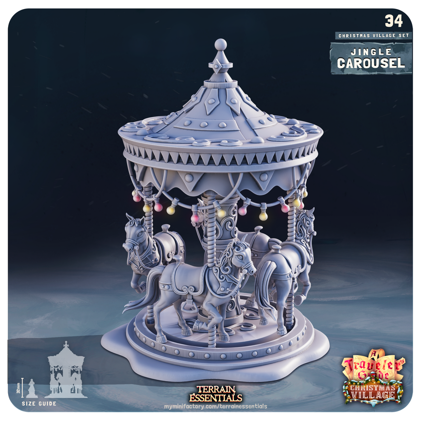 Terrain Essentials 034 - Christmas Village: Jingle Carousel