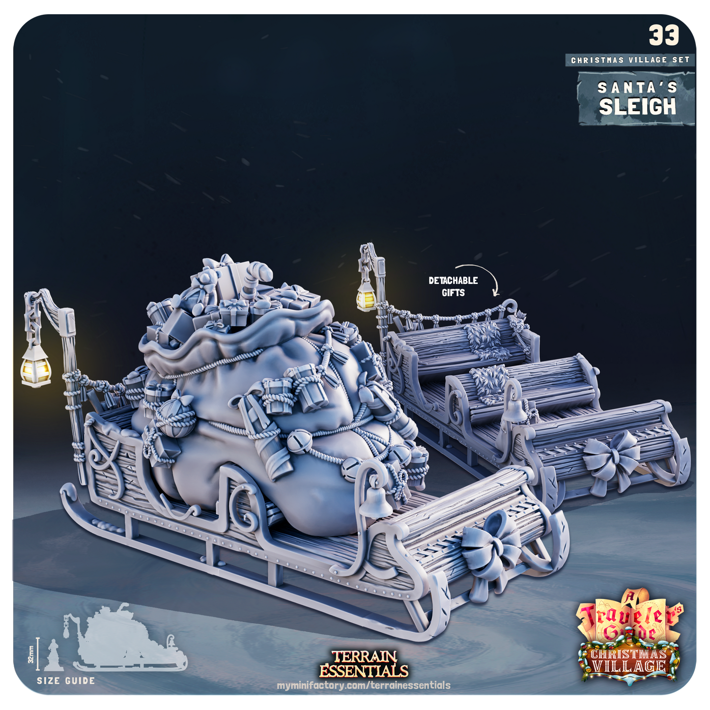 Terrain Essentials 033 - Christmas Village: Santa's Sleigh