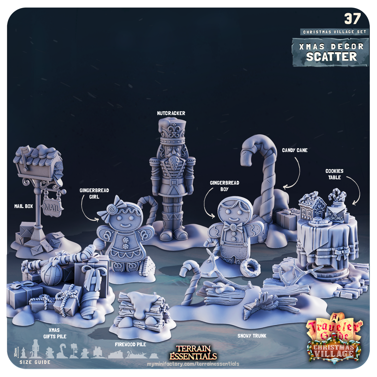 Terrain Essentials 037 - Christmas Village: Christmas Scatter Pack