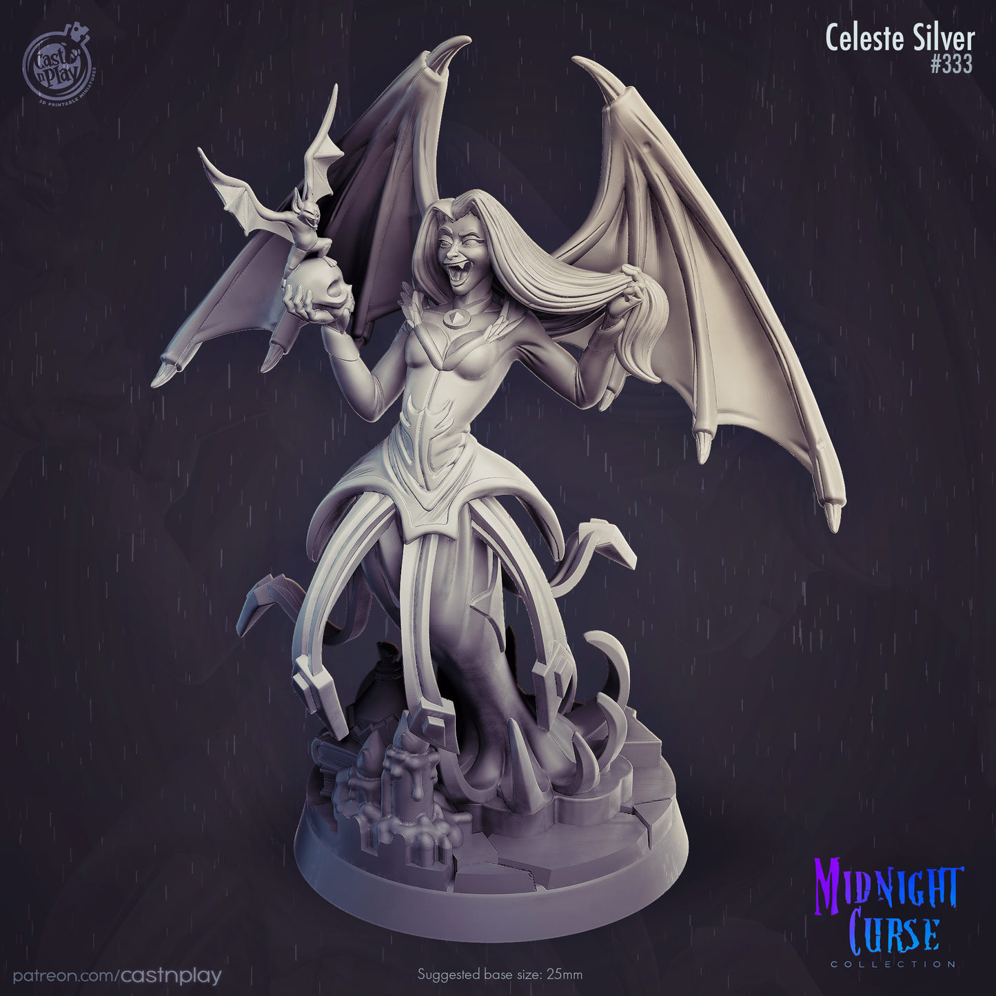 Cast 'n' Play 333: Celeste Silver-3D Print-Ashdown Gaming