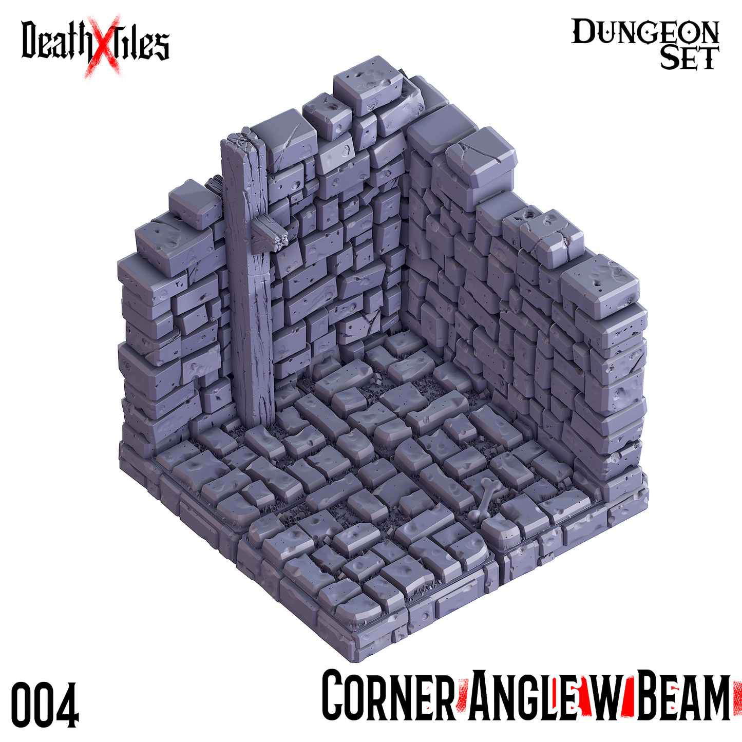 DeathXTiles - Dungeon Tile 004 Corner Angle with Bean