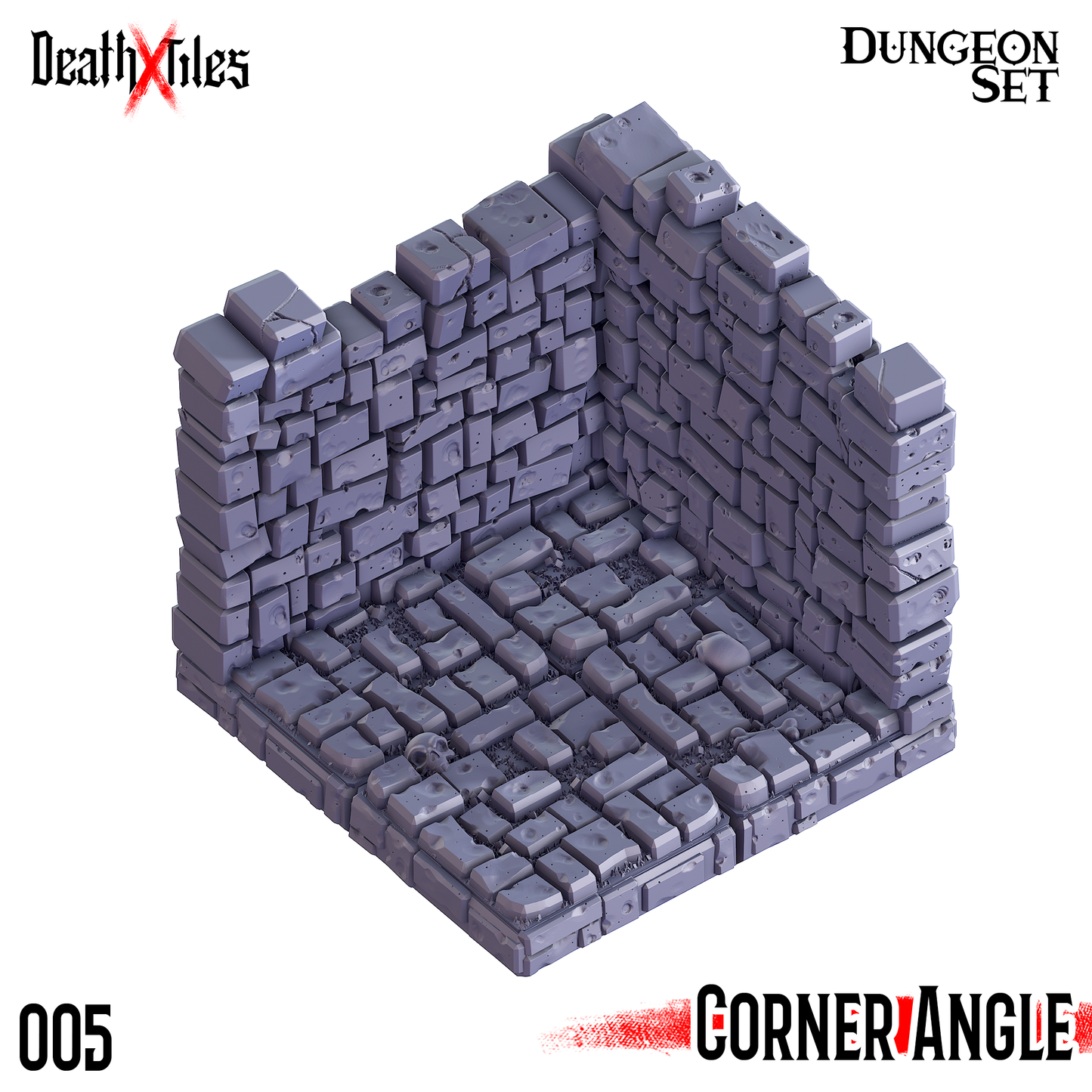DeathXTiles - Dungeon Tile 005 Corner Angle