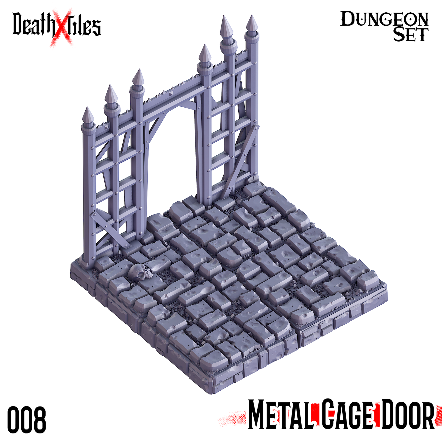 DeathXTiles - Dungeon Tile 008 Metal Cage Door