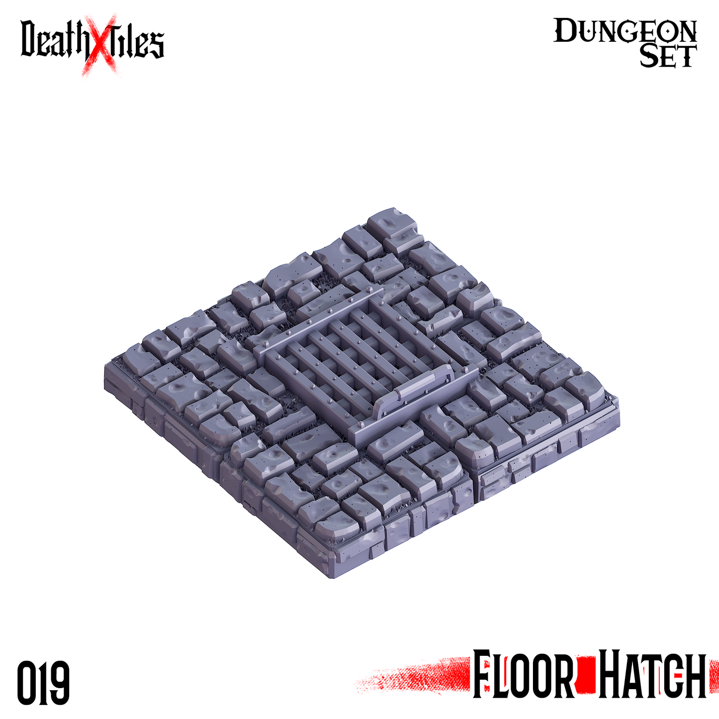 DeathXTiles - Dungeon Tile 019 Floor with Hatch