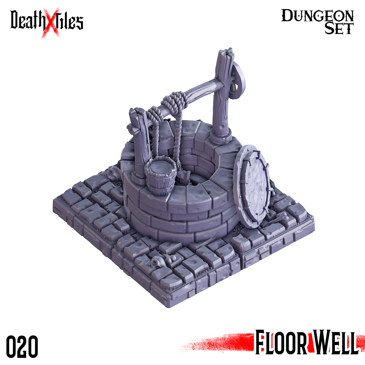 DeathXTiles - Dungeon Tile 020 Floor with Well