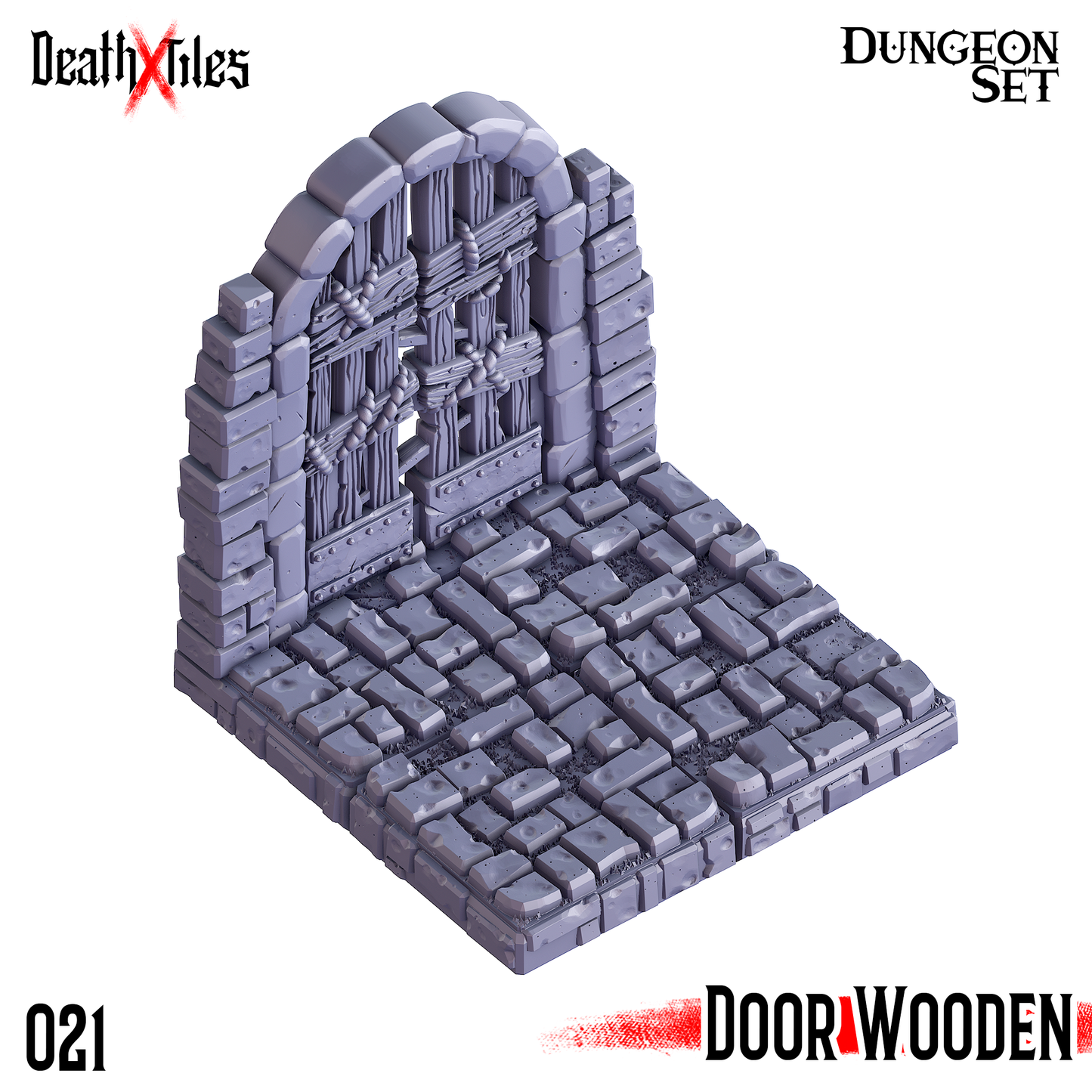 DeathXTiles - Dungeon Tile 021 Door Wooden