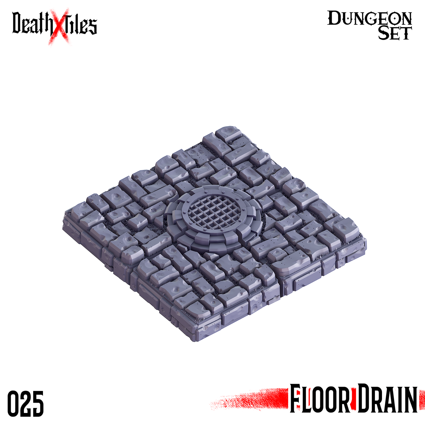 DeathXTiles - Dungeon Tile 025 Floor Drain