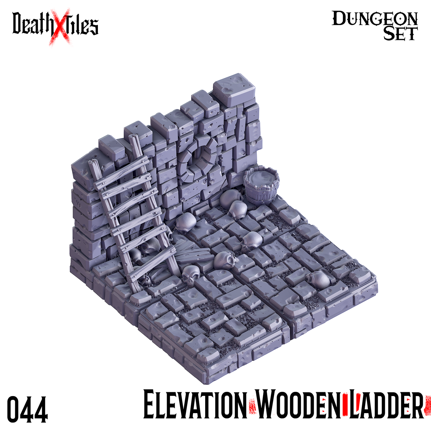DeathXTiles - Dungeon Tile 044 Elevation Wooden Ladder