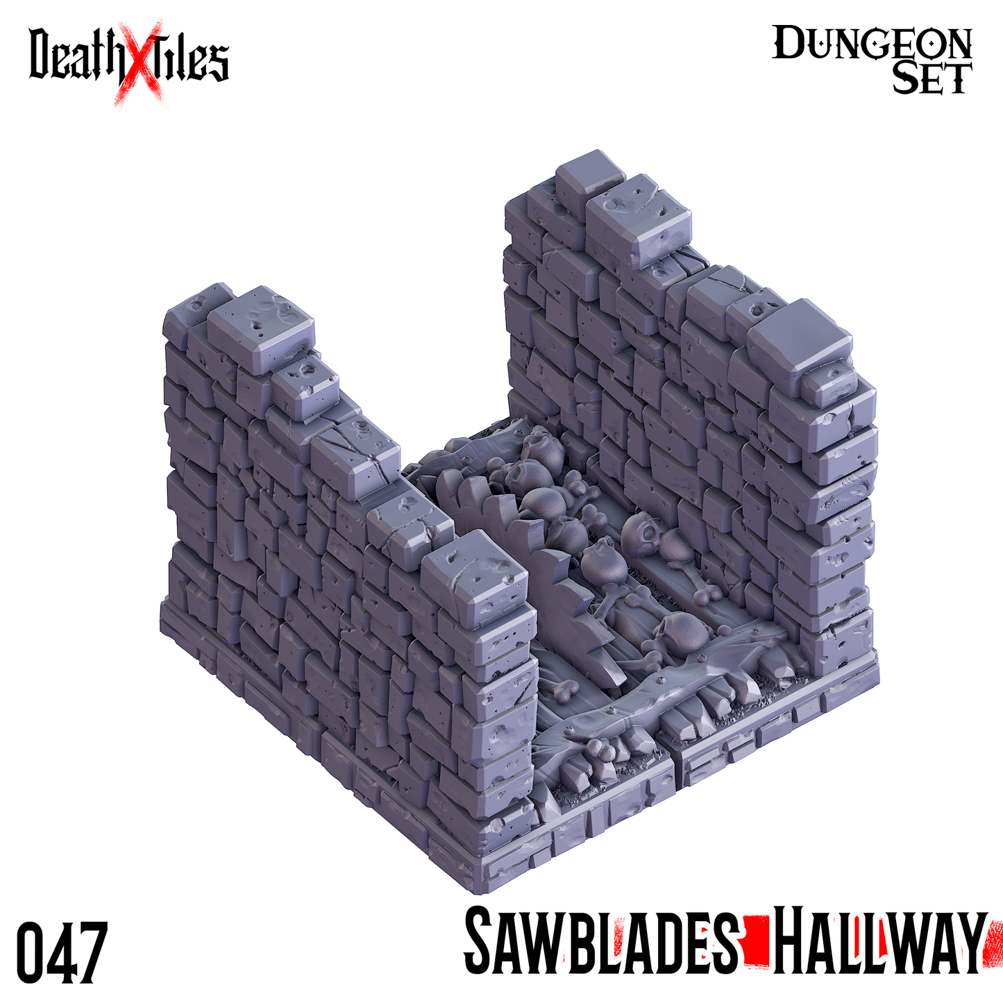 DeathXTiles - Dungeon Tile 047 Sawblade Hallway