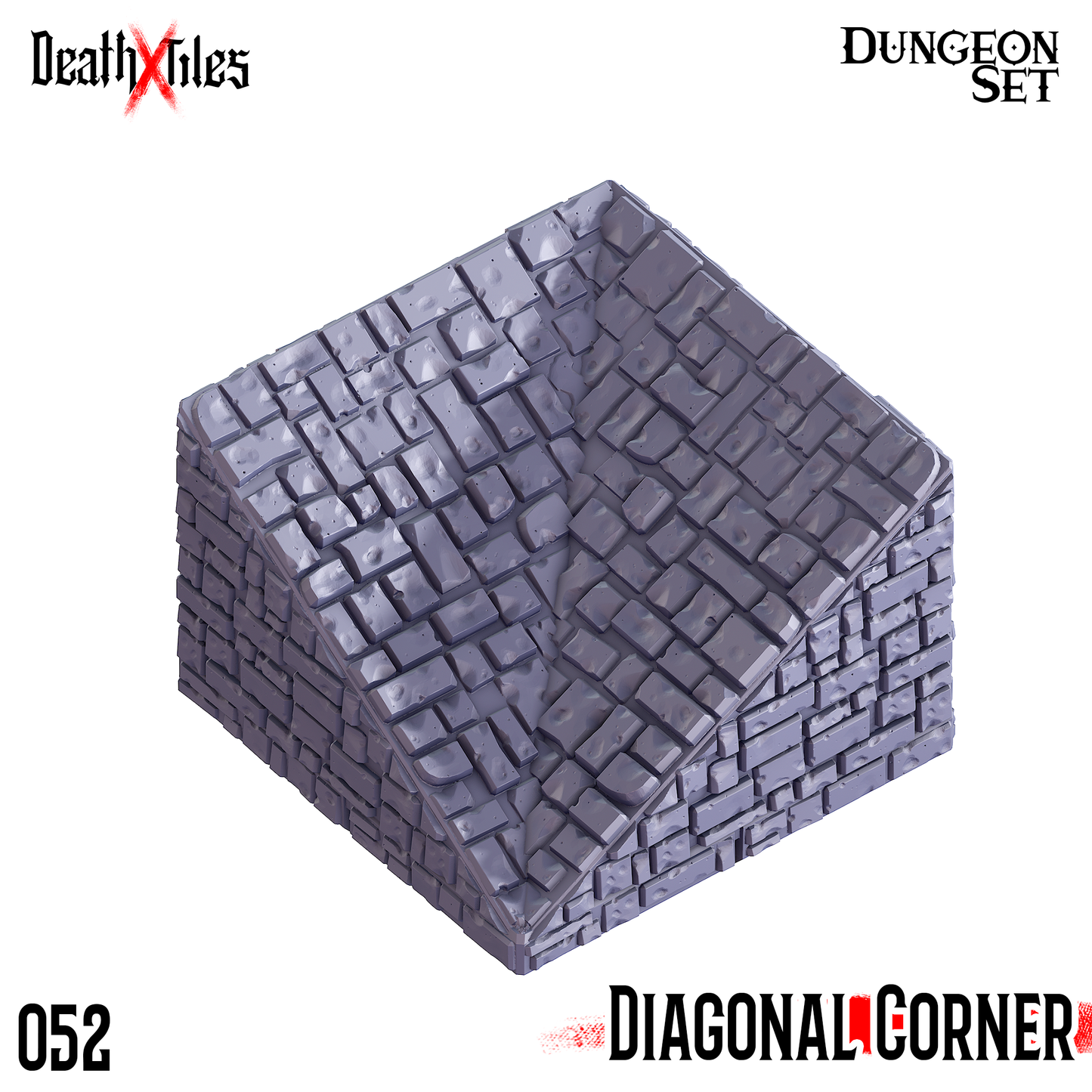 DeathXTiles - Dungeon Tile 052 Diagonal Corner