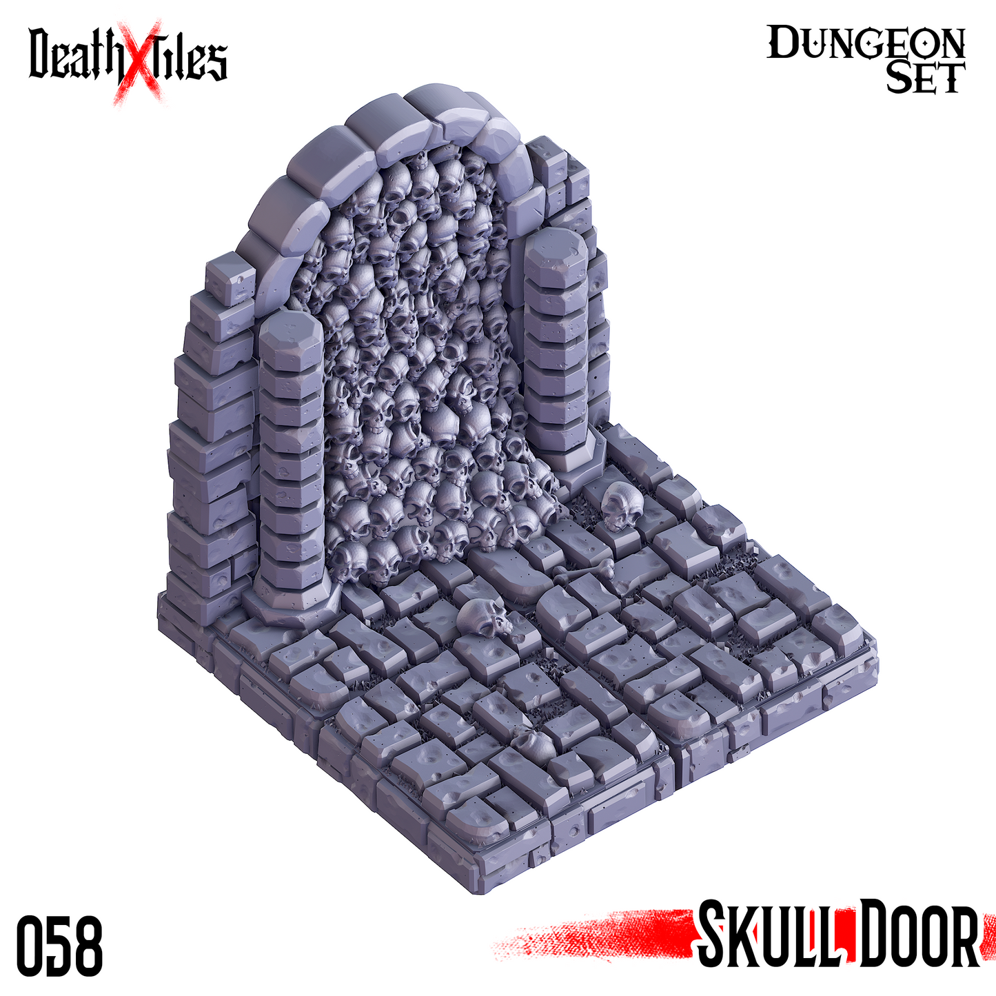 DeathXTiles - Dungeon Tile 058 Skull Door