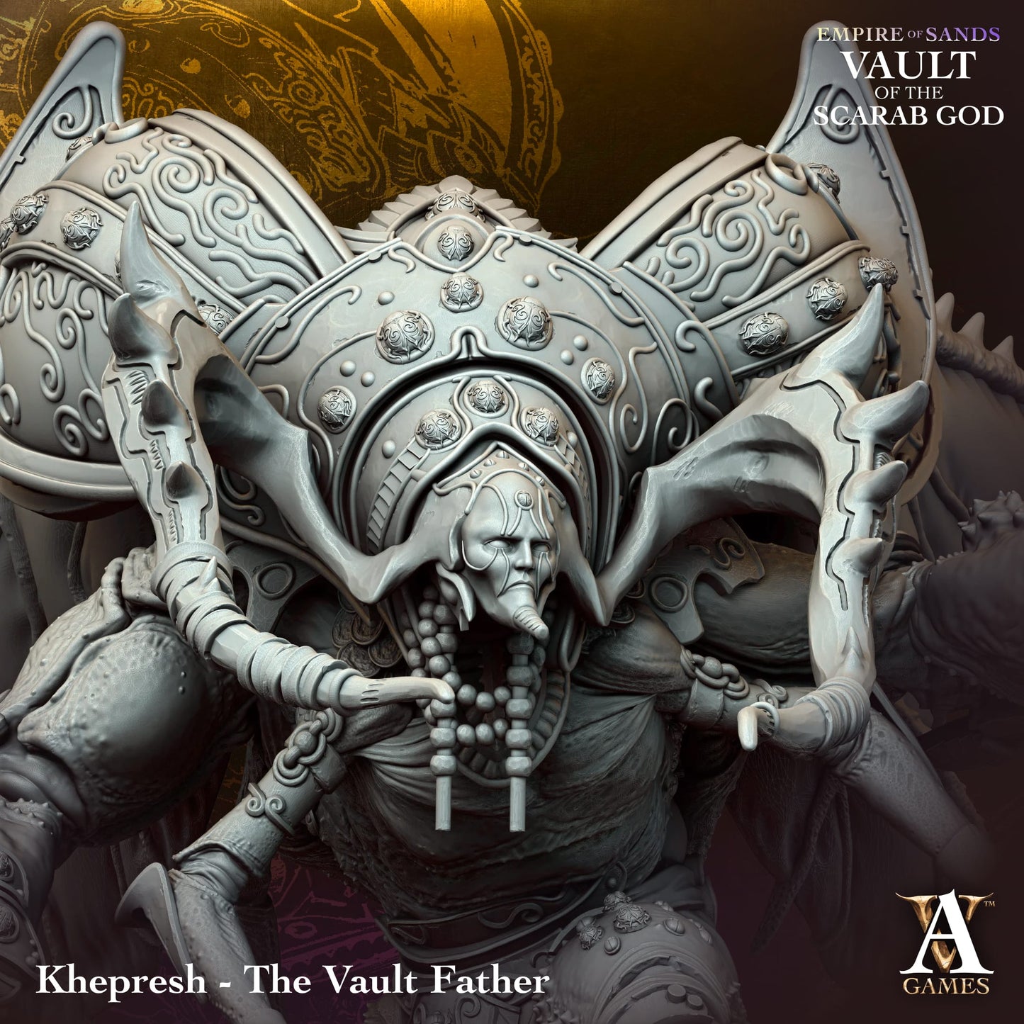 Archvillain Games - Empire of Sand Vault of the Scarab God - Khepresh the Vault Father