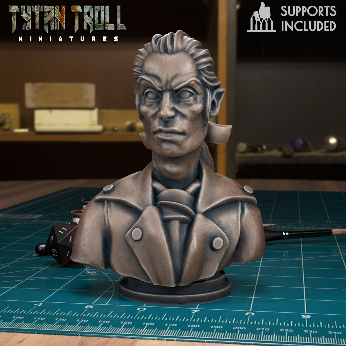 TytanTroll Miniatures: Curse of Strahd - Escher Bust