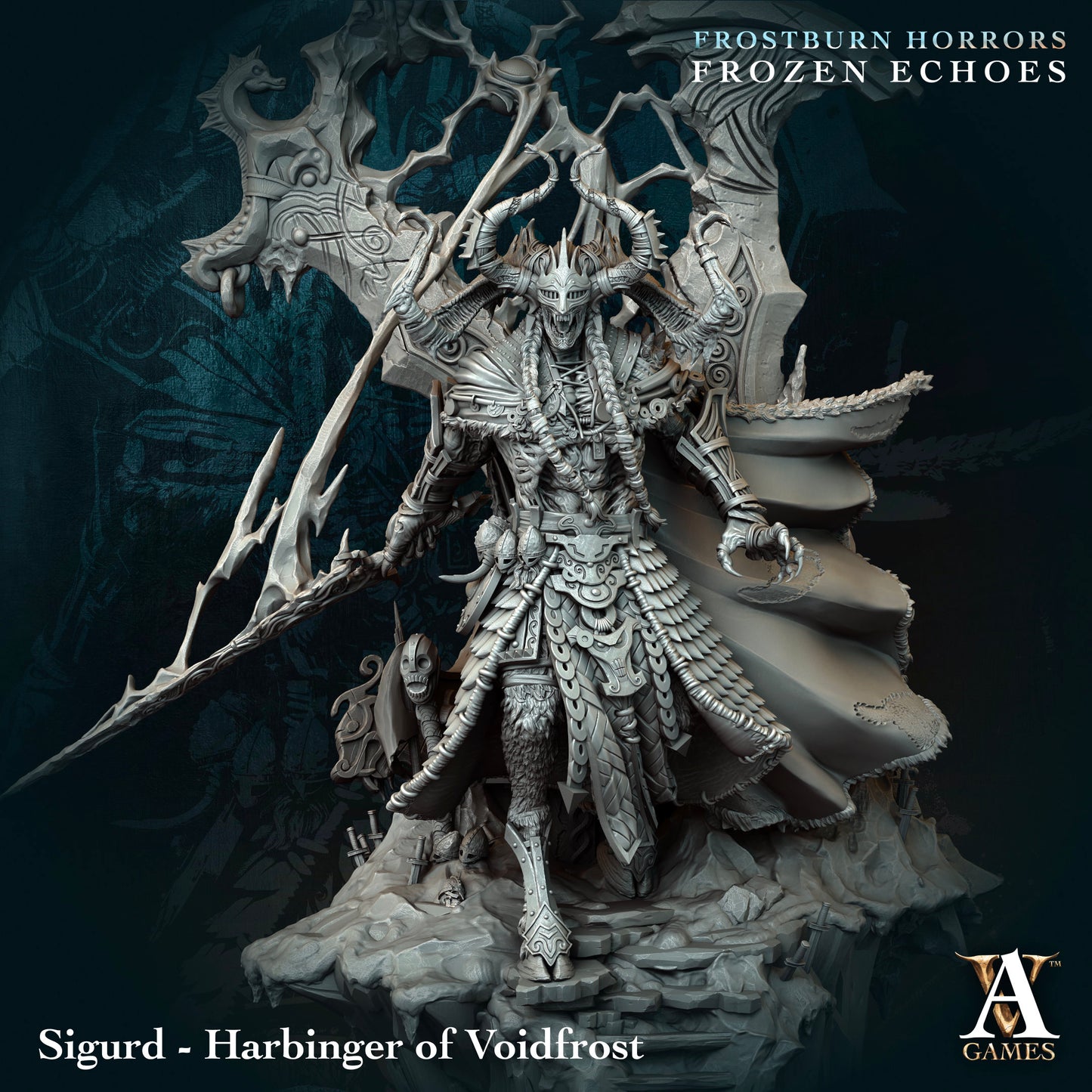 Archvillain Games - Frostbourn Horrors Frozen Echoes: Sigurd Harbinger of Voidfrost
