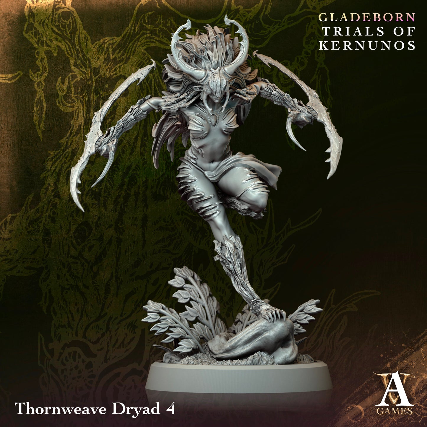 Archvillain Games - Gladeborn: Trial of Kernunos - Thornweave Dryad 4