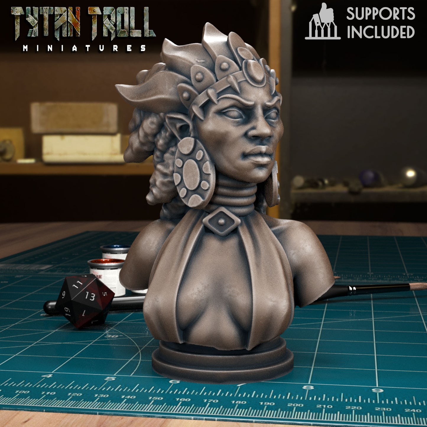 TytanTroll Miniatures: Curse of Strahd - Ludmilla Bust