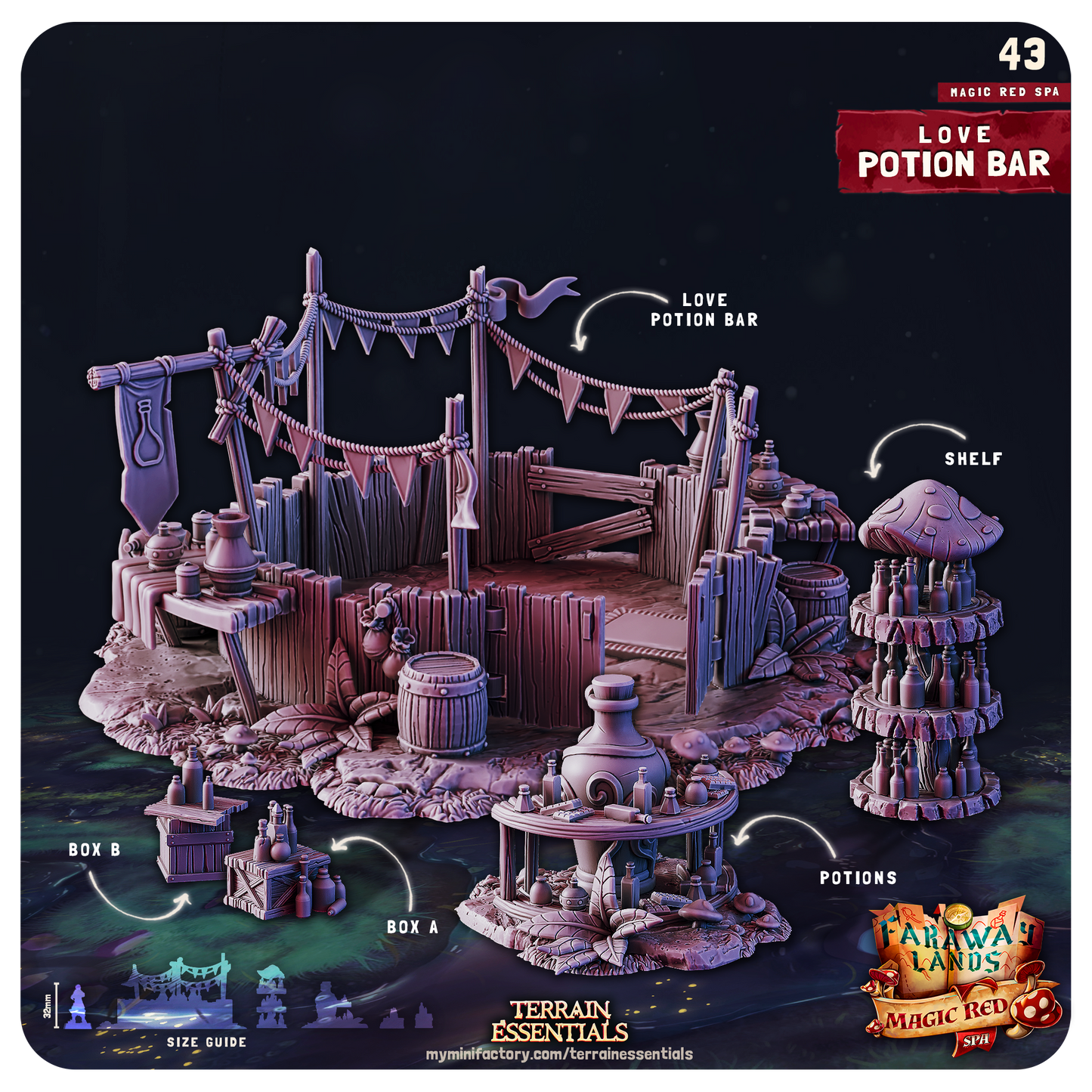Terrain Essentials 043 - Red Magic Spa: Love Potion Bar