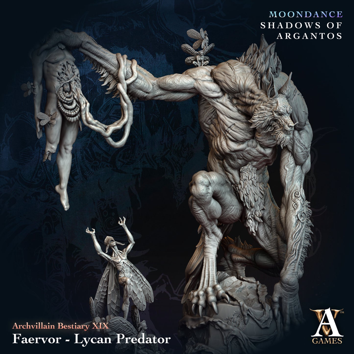 Archvillain Games - Bestiary XIX: Faervor, Lycan Predator