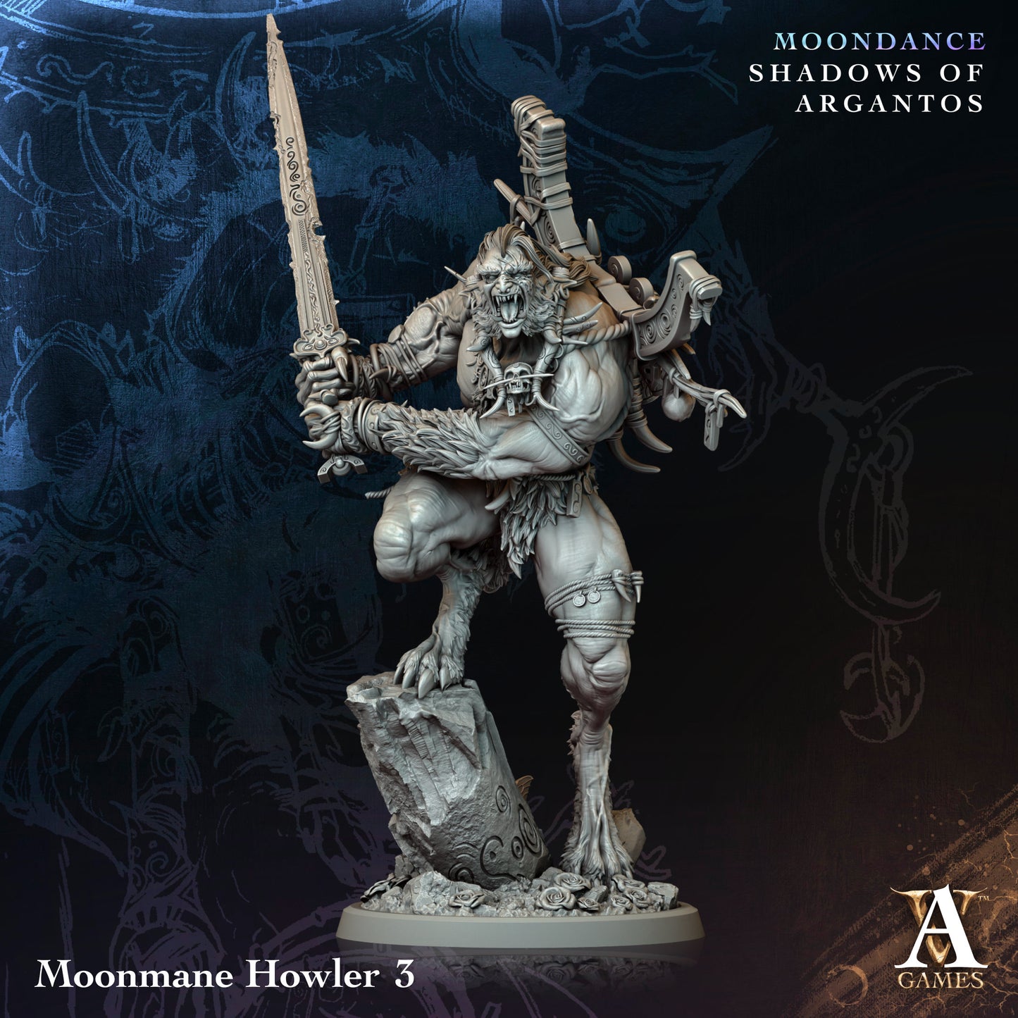 Archvillain Games - Moondance: Shadows of Argantos - Moonmane Howler 3
