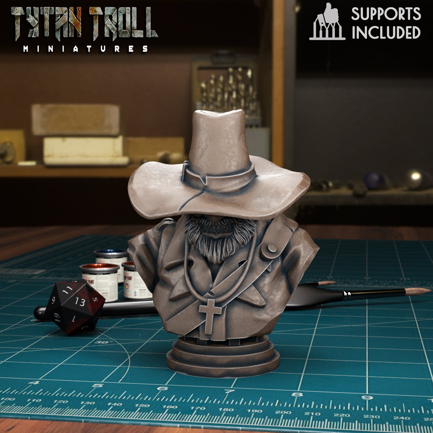 TytanTroll Miniatures: Curse of Strahd - Rictavio Bust