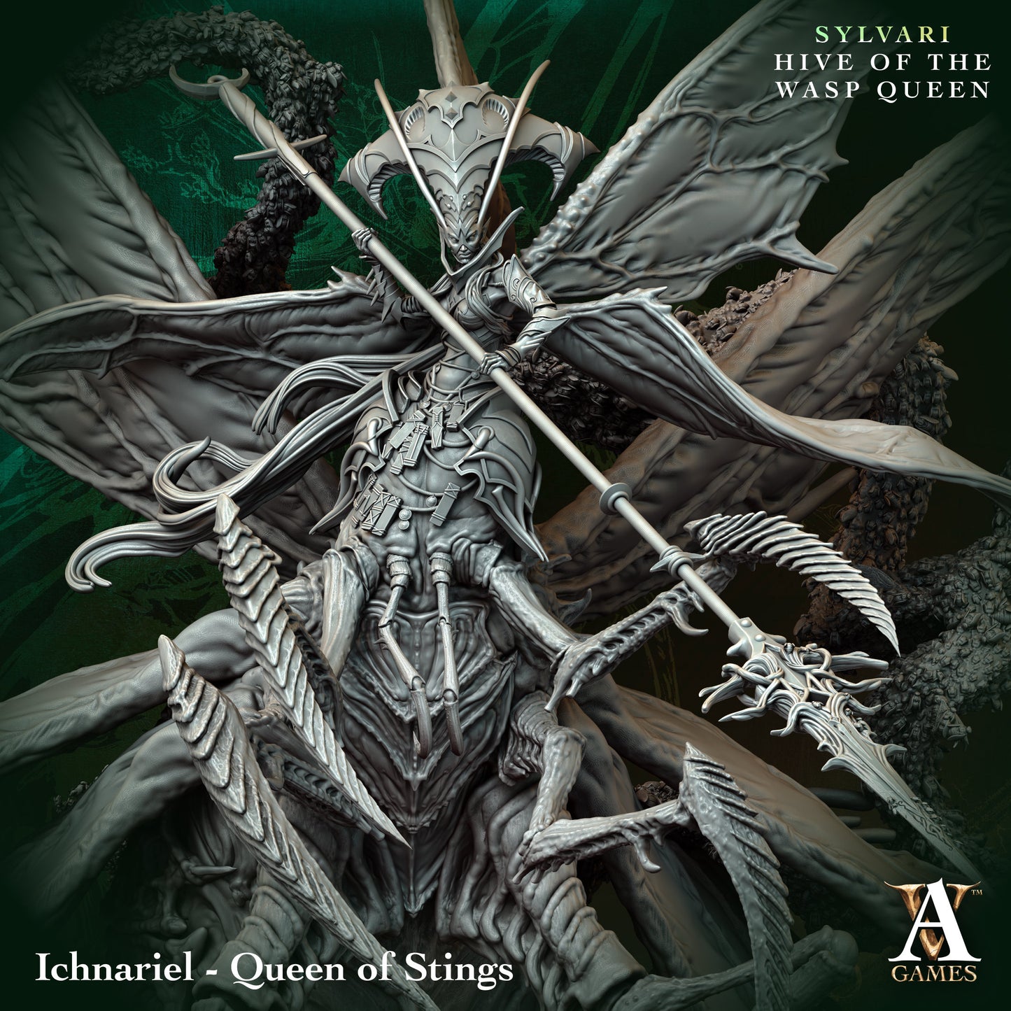 Archvillain Games - Sylvari: Hive of the Wasp Queen - Ichnariel Queen of Stings