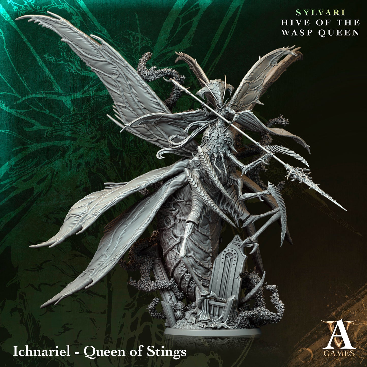 Archvillain Games - Sylvari: Hive of the Wasp Queen - Ichnariel Queen of Stings