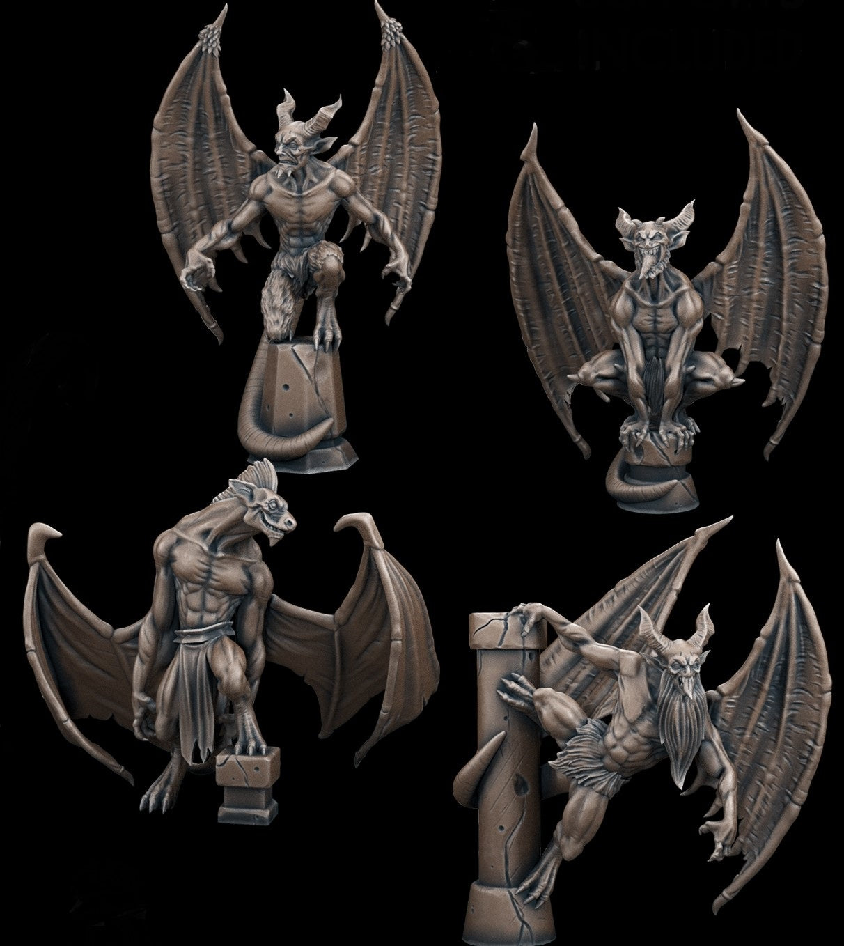 TytanTroll Miniatures - Gargoyles Set – Ashdown Prints