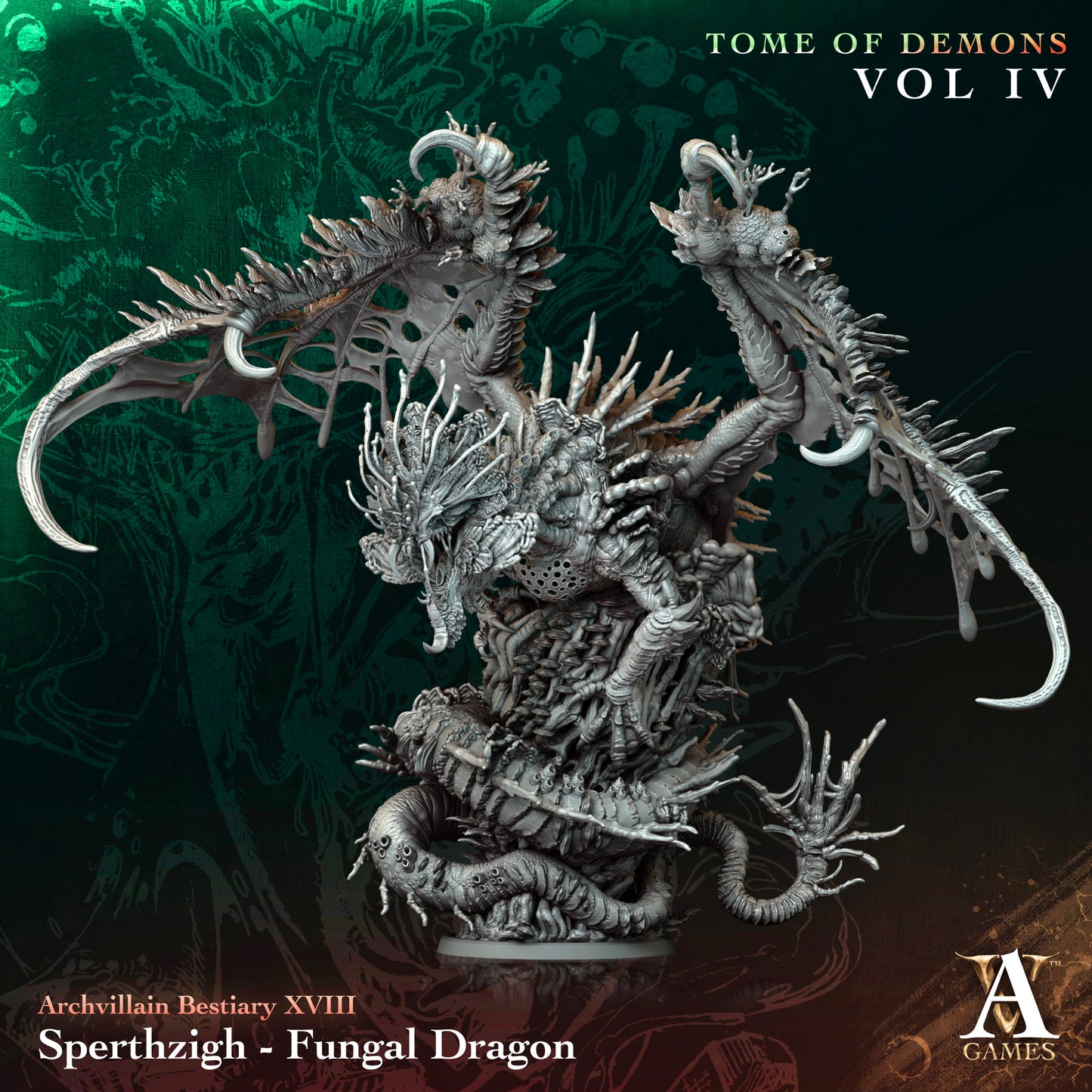 Archvillain Games - Bestiary XVIII: Sperthzigh - Fungal Dragon