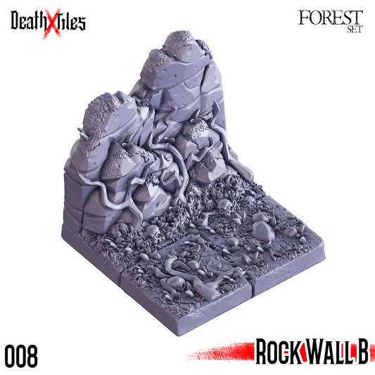 DeathXTiles - Forest Tile 008 Rock Wall B