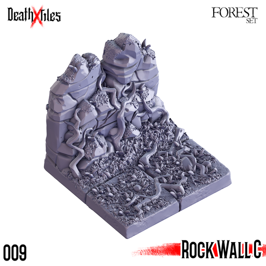 DeathXTiles - Forest Tile 009 Rock Wall C