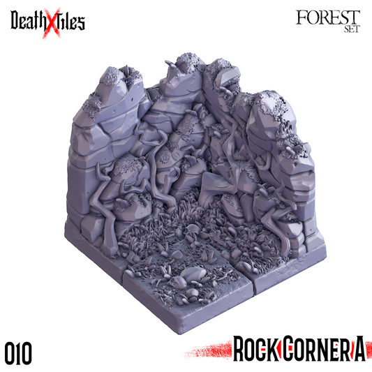 DeathXTiles - Forest Tile 010 Rock Corner A