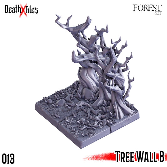 DeathXTiles - Forest Tile 013 Tree Wall B