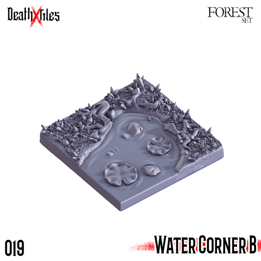 DeathXTiles - Forest Tile 019 Water Corner B